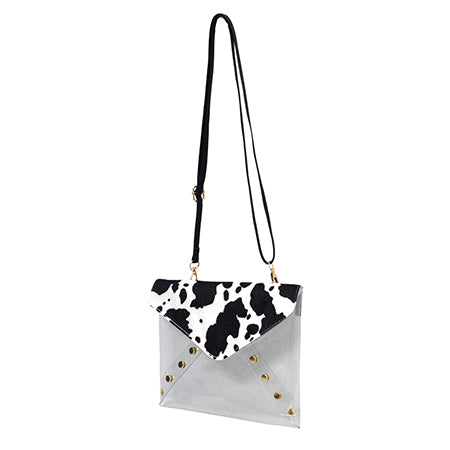 Cow Couture NGIL Clear Stadium Thick Adjustable Strap Crossbody Bag