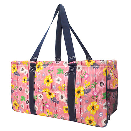 Thirty One 31 large utility tote. Line Drawn Flowers