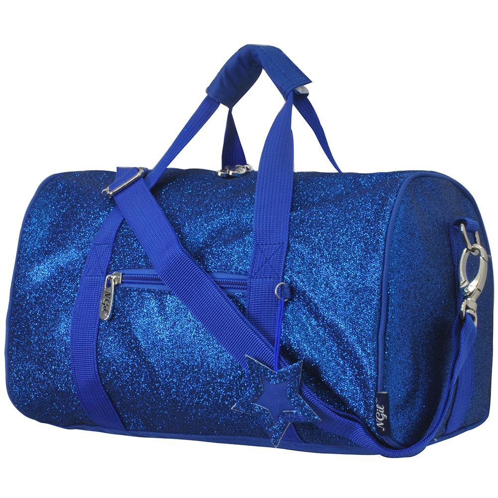 Royal Blue Glitter NGIL Canvas 20 Duffle Bag