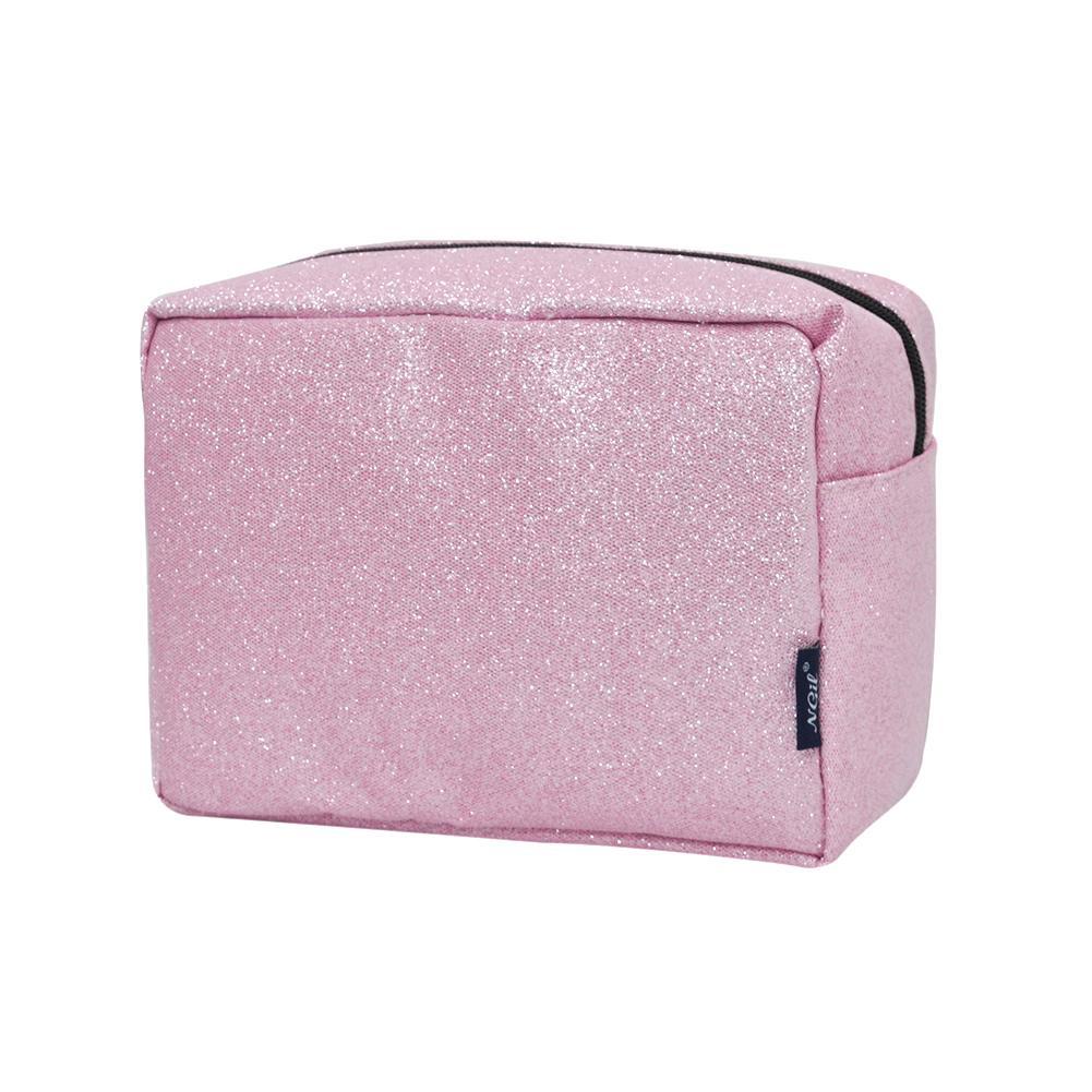 Low-Cost Wholesale Pink Glitter NGIL Large Cosmetic Travel Pouch |  MommyWholesale.com